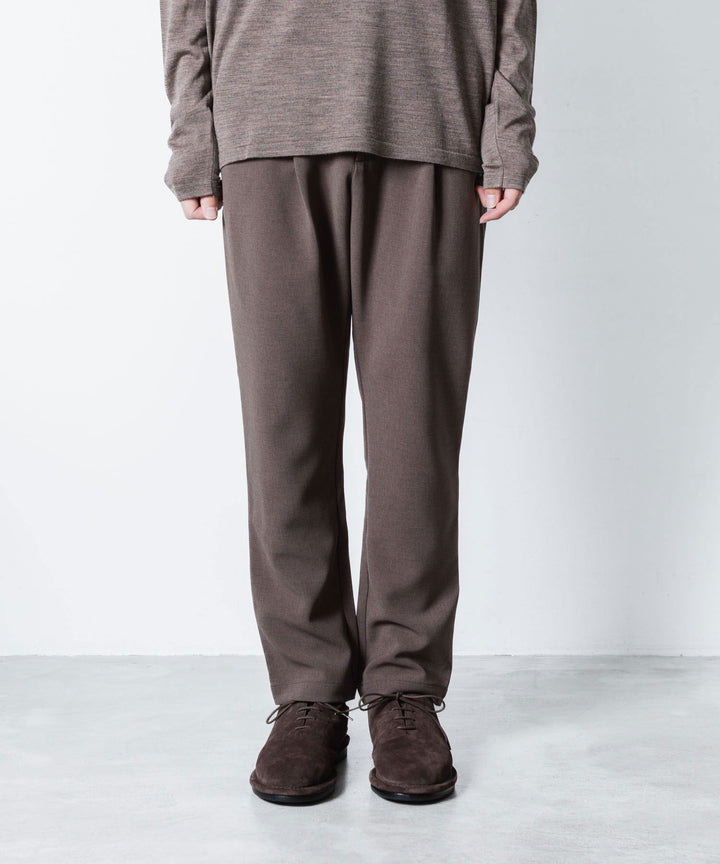 ATTACHMENT アタッチメントのPE STRETCH DOUBLE CLOTH REGULAR FIT EASY TROUSERS - D.KH GRAYの公式通販サイトsession福岡セレクトショップ
