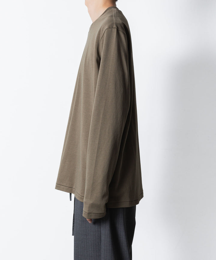 ATTACHMENT アタッチメントのCOTTON DOUBLE FACE SLIM FIT L/S TEE - CAMELの公式通販サイトsession福岡セレクトショップ