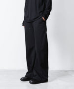 画像をギャラリービューアに読み込む, ATTACHMENT アタッチメントのCO STRECH TERRY 3D WIDE TROUSERS - BLACKの公式通販サイトsession福岡セレクトショップ
