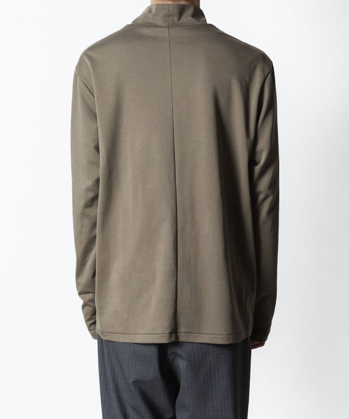 ATTACHMENT アタッチメントのCOTTON DOUBLE FACE SLIM FIT HIGHNECK L/S TEE - CAMELの公式通販サイトsession福岡セレクトショップ