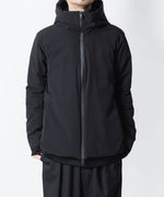 画像をギャラリービューアに読み込む, ATTACHMENT アタッチメントの3LAYER LIGHT TAFFETA HOODED DOWN JACKET - BLACKの公式通販サイトsession福岡セレクトショップ
