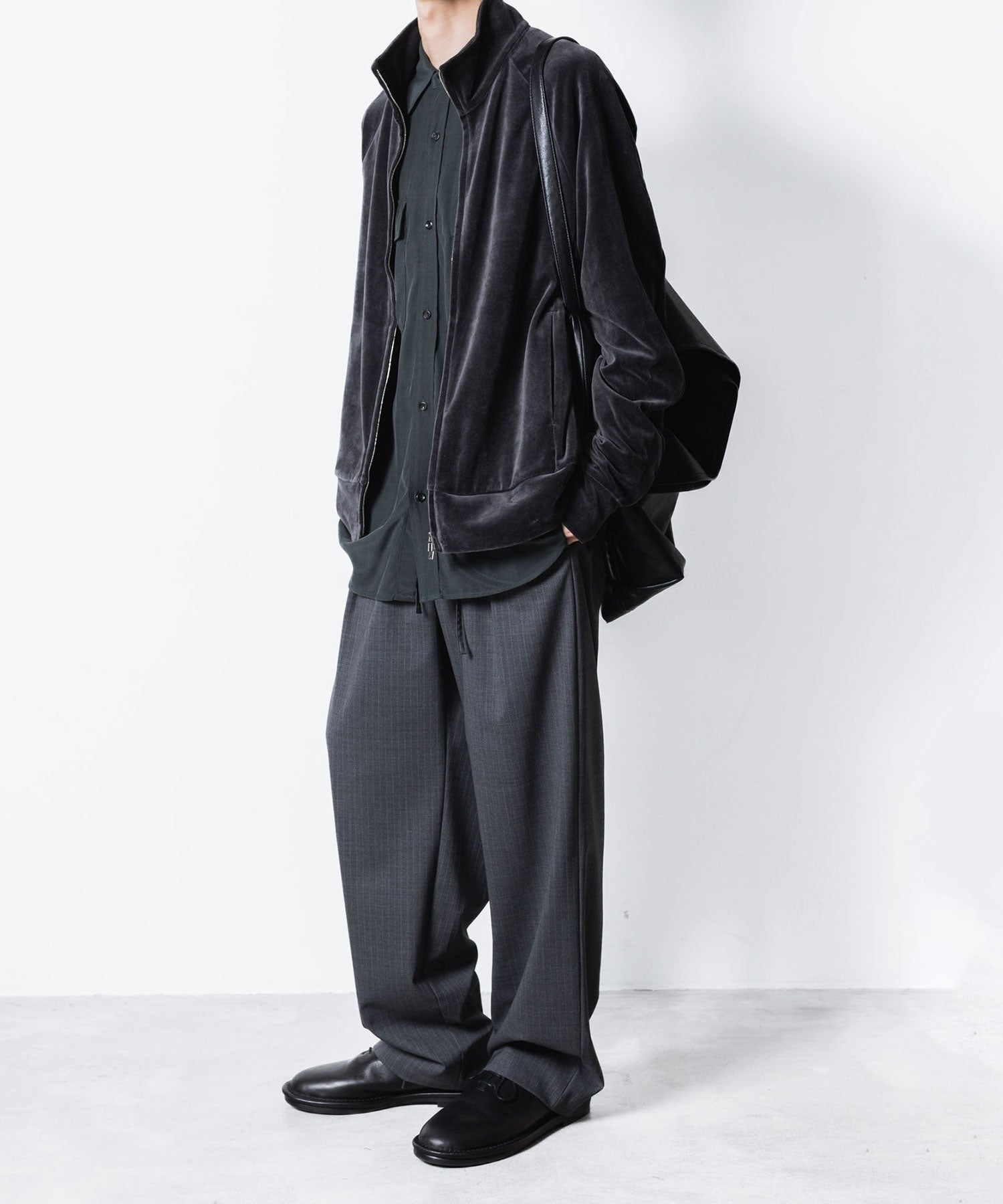 ATTACHMENT アタッチメントのCU/RY FIBRIL TAFFETA PATCH POCKET L/S SHIRT - D.GRAYの公式通販サイトsession福岡セレクトショップ