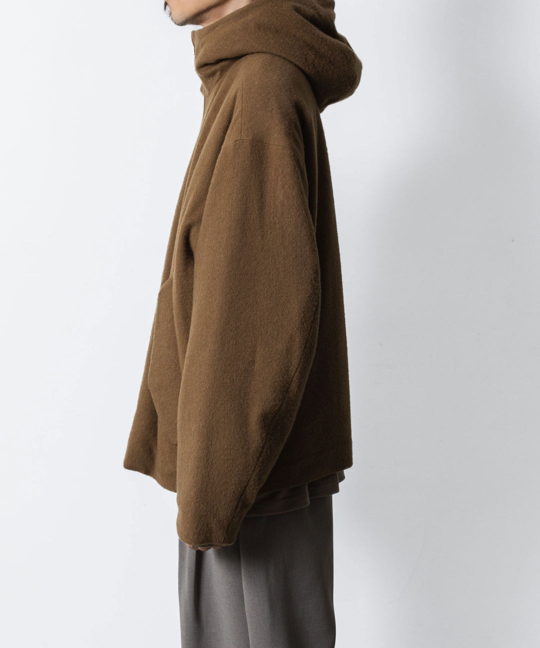 ATTACHMENT アタッチメントのWOOL SHAGGY PADDING HOODED JACKET - CAMELの公式通販サイトsession福岡セレクトショップ