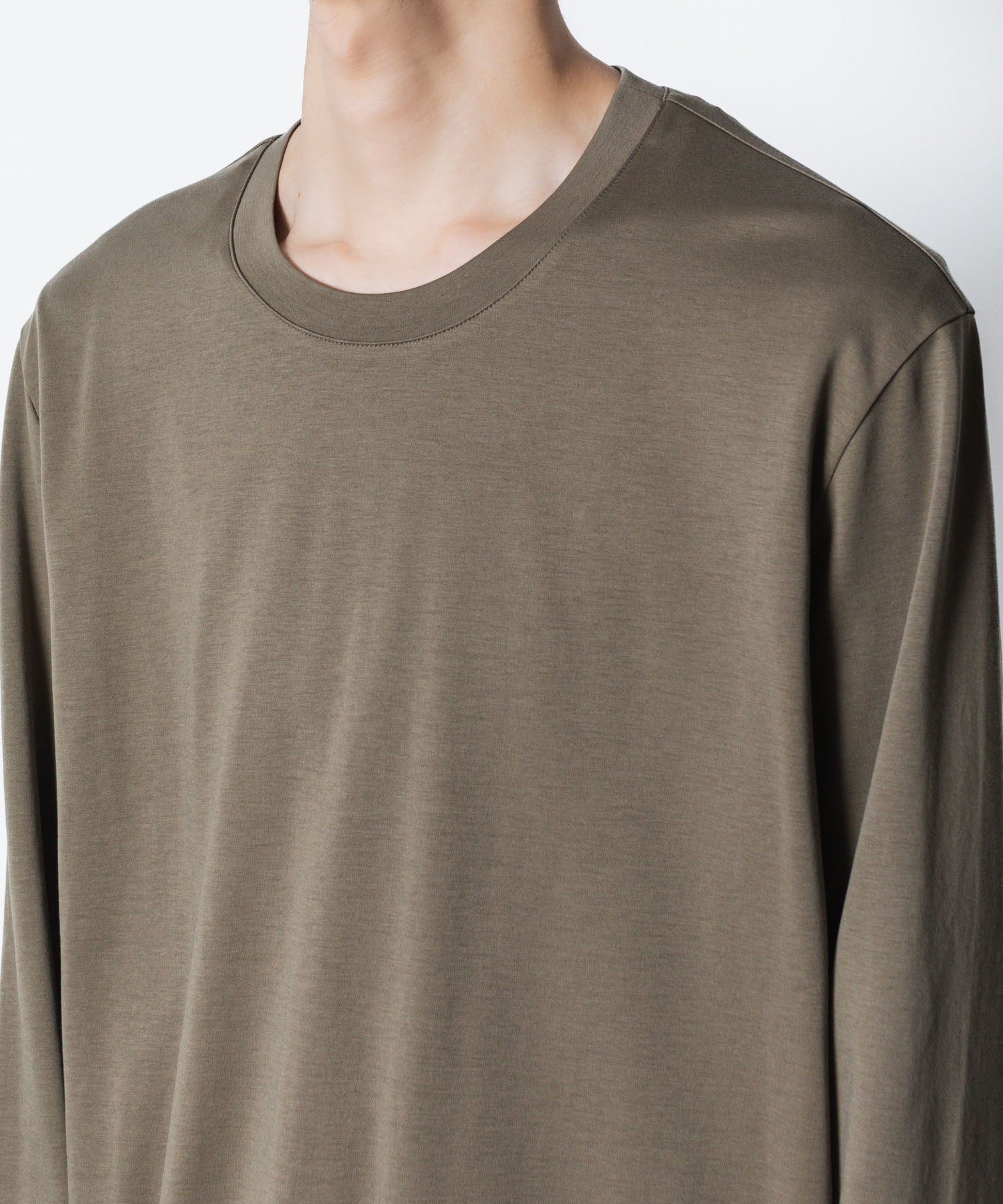 ATTACHMENT アタッチメントのCOTTON DOUBLE FACE SLIM FIT L/S TEE - CAMELの公式通販サイトsession福岡セレクトショップ