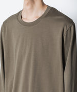 画像をギャラリービューアに読み込む, ATTACHMENT アタッチメントのCOTTON DOUBLE FACE SLIM FIT L/S TEE - CAMELの公式通販サイトsession福岡セレクトショップ
