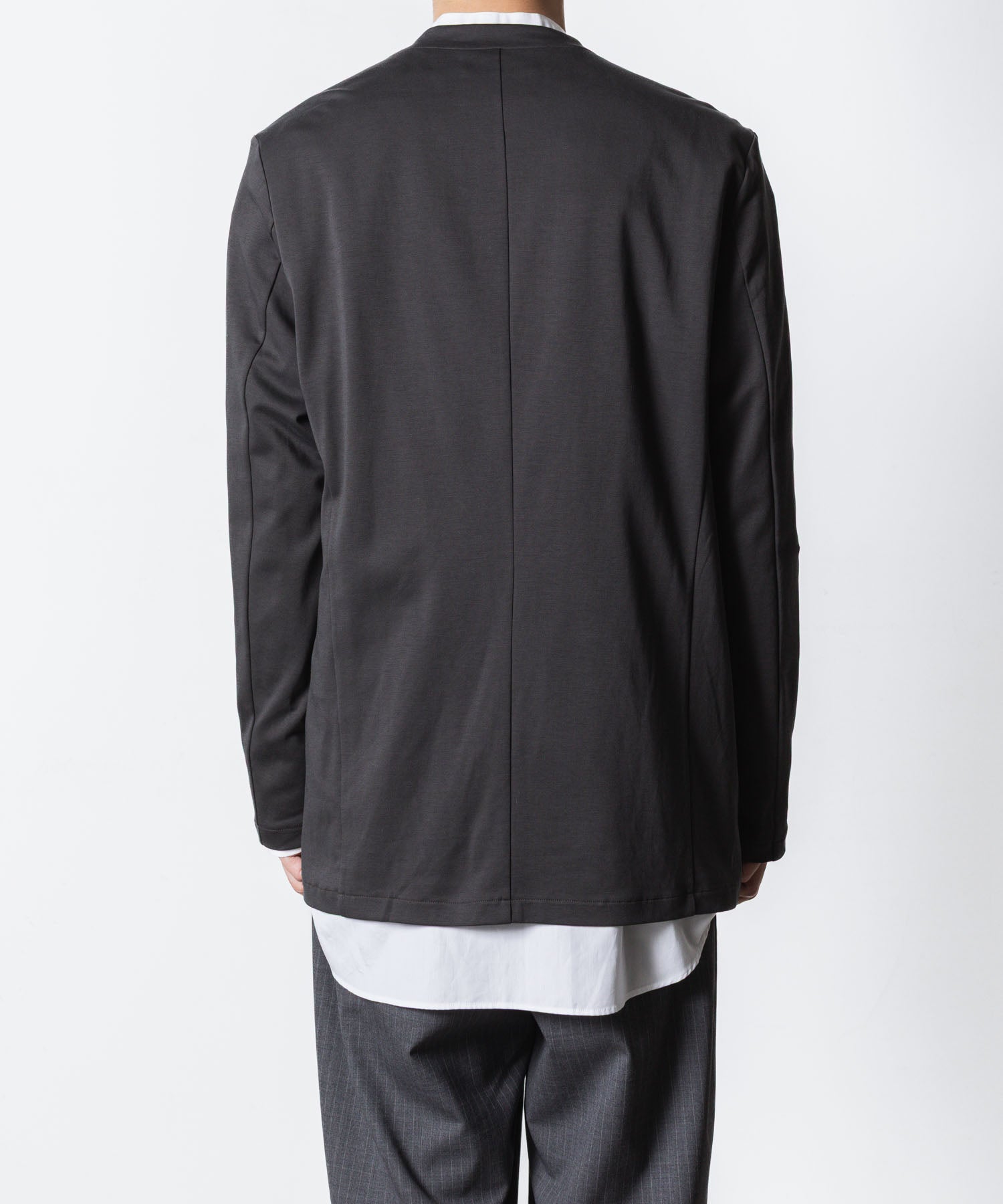 ATTACHMENT アタッチメントのCOTTON DOUBLE FACE COLLARLESS CARDIGAN - D.GRAYの公式通販サイトsession福岡セレクトショップ