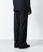 画像をギャラリービューアに読み込む, ATTACHMENT アタッチメントのCO STRECH TERRY 3D WIDE TROUSERS - BLACKの公式通販サイトsession福岡セレクトショップ
