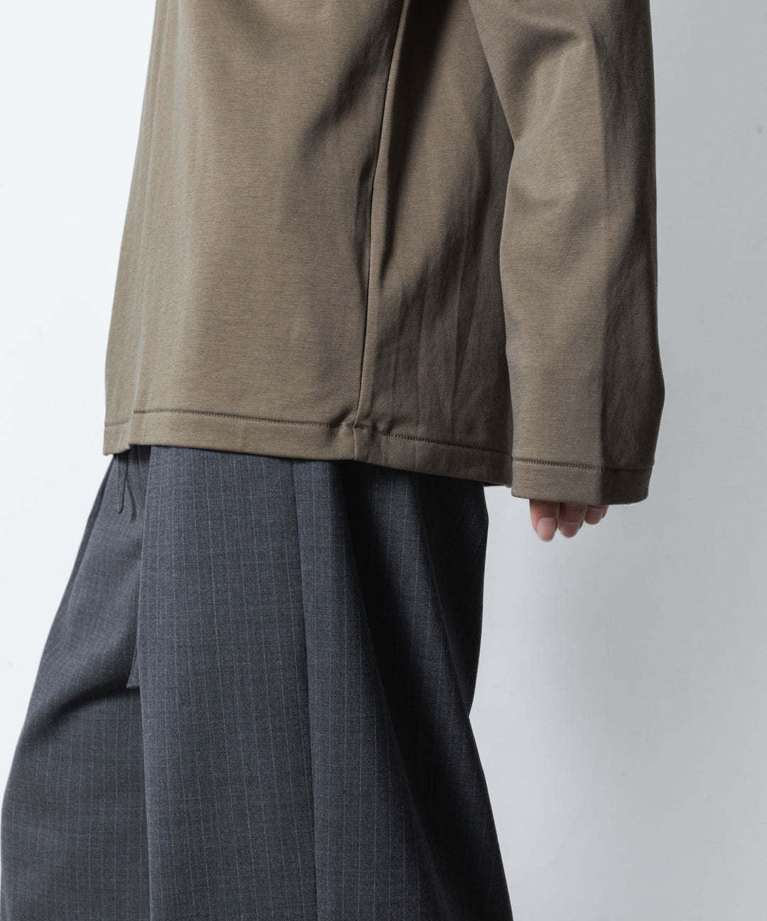 ATTACHMENT アタッチメントのCOTTON DOUBLE FACE SLIM FIT L/S TEE - CAMELの公式通販サイトsession福岡セレクトショップ