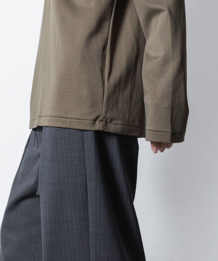 ATTACHMENT アタッチメントのCOTTON DOUBLE FACE SLIM FIT L/S TEE - CAMELの公式通販サイトsession福岡セレクトショップ
