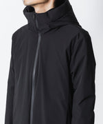 画像をギャラリービューアに読み込む, ATTACHMENT アタッチメントの3LAYER LIGHT TAFFETA HOODED DOWN JACKET - BLACKの公式通販サイトsession福岡セレクトショップ
