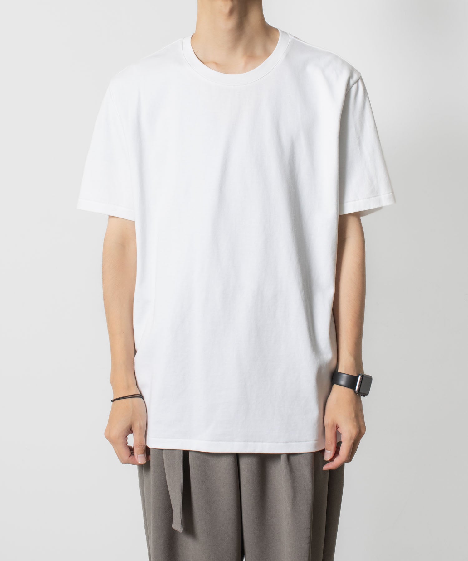 ATTACHMENT アタッチメントのCOTTON DOUBLE FACE SLIM FIT S/S TEE - WHITEの公式通販サイトsession福岡セレクトショップ