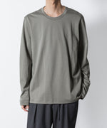 画像をギャラリービューアに読み込む, ATTACHMENT アタッチメントのCOTTON DOUBLE FACE SLIM FIT L/S TEE - L.KH GRAYの公式通販サイトsession福岡セレクトショップ
