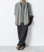 画像をギャラリービューアに読み込む, ATTACHMENT アタッチメントのCOTTON DOUBLE FACE SLIM FIT S/S TEE - L.KH GRAYの公式通販サイトsession福岡セレクトショップ
