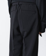 画像をギャラリービューアに読み込む, ATTACHMENT アタッチメントのPE STRETCH DOUBLE CLOTH BELTED STRAIGHT TROUSERS - BLACKの公式通販サイトsession福岡セレクトショップ

