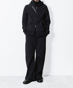 画像をギャラリービューアに読み込む, ATTACHMENT アタッチメントのCO STRECH TERRY 3D WIDE TROUSERS - BLACKの公式通販サイトsession福岡セレクトショップ
