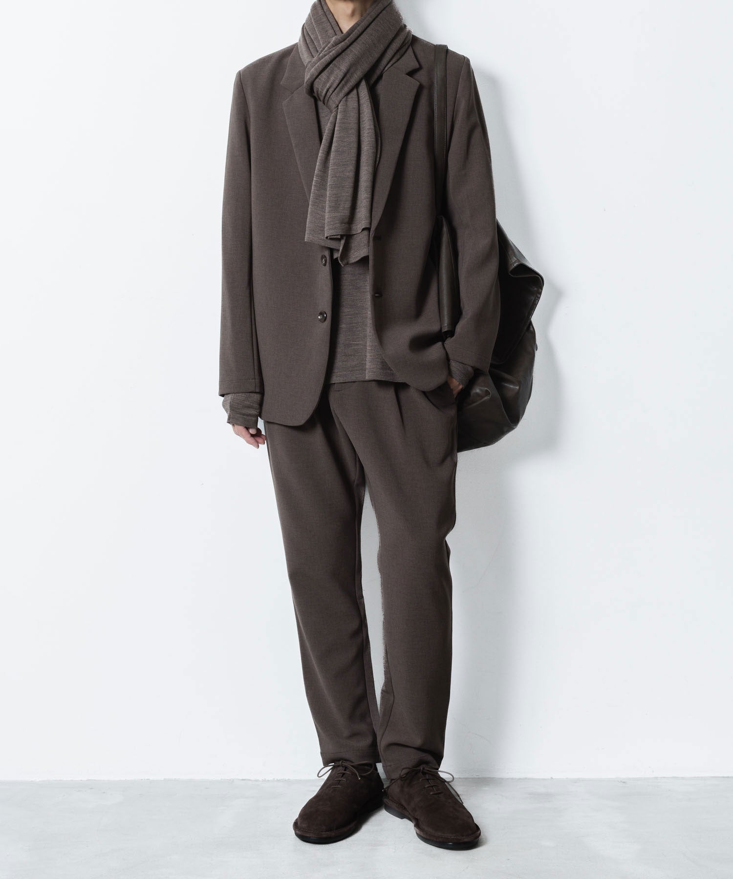 ATTACHMENT アタッチメントのPE STRETCH DOUBLE CLOTH REGULAR FIT EASY TROUSERS - D.KH GRAYの公式通販サイトsession福岡セレクトショップ