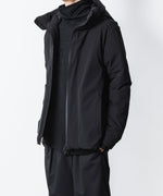 画像をギャラリービューアに読み込む, ATTACHMENT アタッチメントの3LAYER LIGHT TAFFETA HOODED DOWN JACKET - BLACKの公式通販サイトsession福岡セレクトショップ
