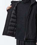 画像をギャラリービューアに読み込む, ATTACHMENT アタッチメントの3LAYER LIGHT TAFFETA HOODED DOWN JACKET - BLACKの公式通販サイトsession福岡セレクトショップ
