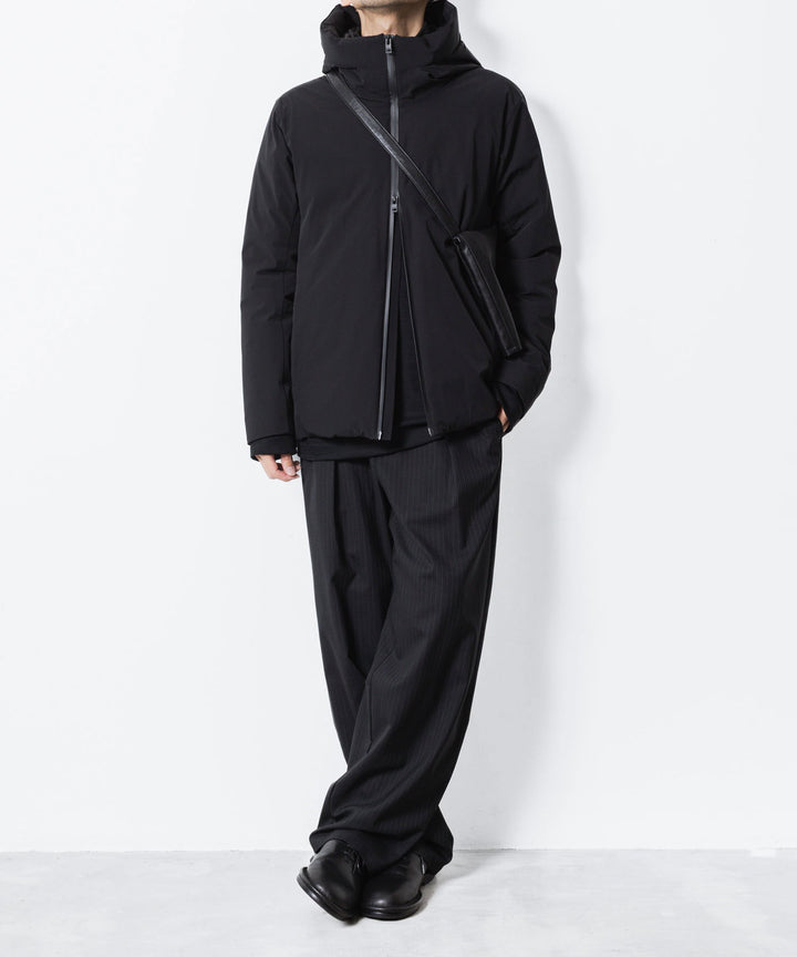 ATTACHMENT アタッチメントの3LAYER LIGHT TAFFETA HOODED DOWN JACKET - BLACKの公式通販サイトsession福岡セレクトショップ