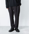 【 ATTACHMENT / EXCLUSIVE ITEM 】PE STRETCH DOUBLE CLOTH REGULAR FIT EASY TROUSERS - D.GRAY