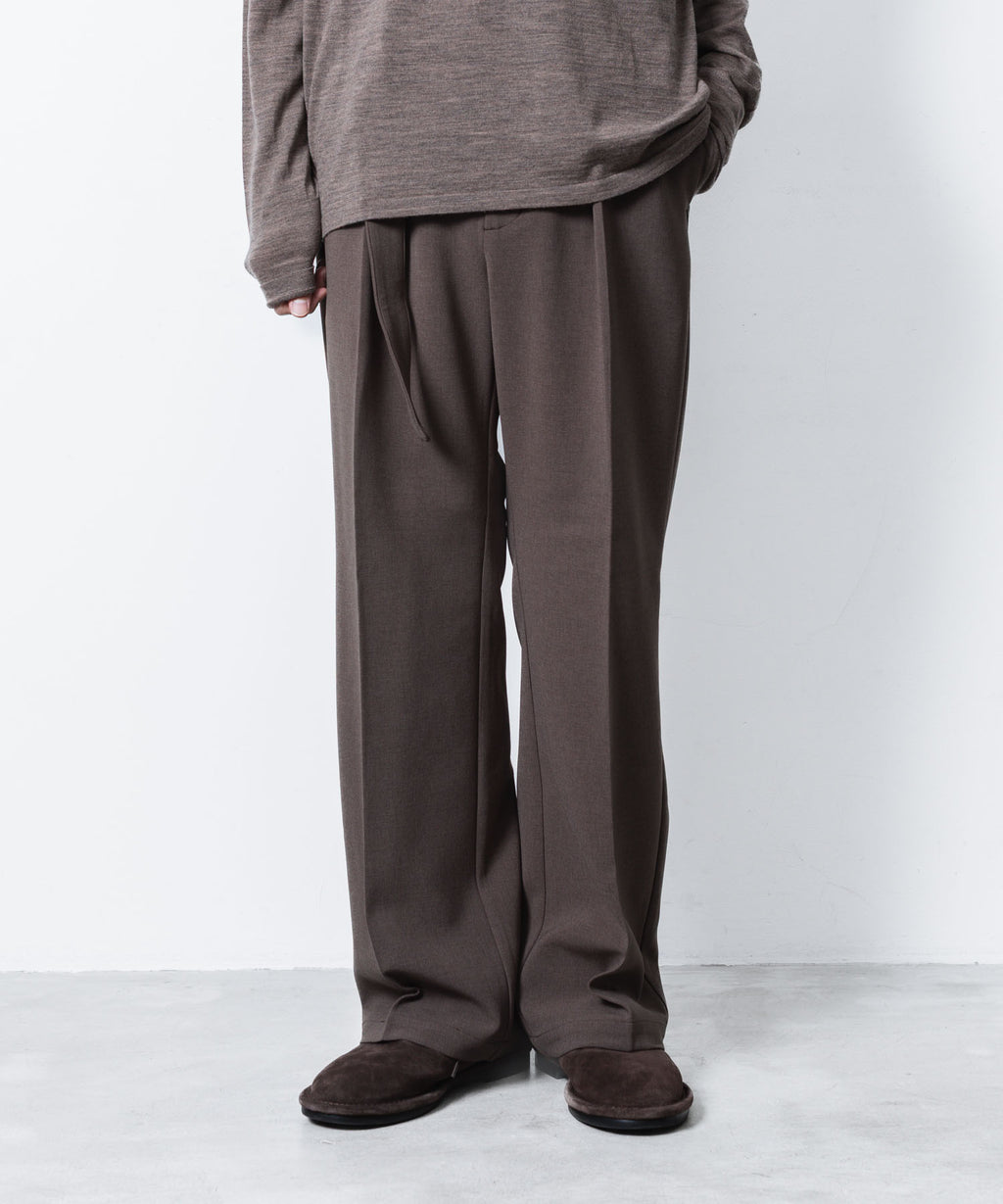 ATTACHMENT アタッチメントのPE STRETCH DOUBLE CLOTH BELTED STRAIGHT TROUSERS - D.KH GRAYの公式通販サイトsession福岡セレクトショップ