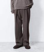画像をギャラリービューアに読み込む, ATTACHMENT アタッチメントのPE STRETCH DOUBLE CLOTH BELTED STRAIGHT TROUSERS - D.KH GRAYの公式通販サイトsession福岡セレクトショップ
