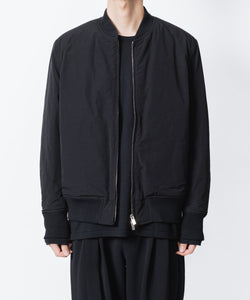 ATTACHMENT /アタッチメント】CO/NY WEATHER CLOTH MA-1 - BLACK