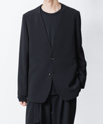画像をギャラリービューアに読み込む, ATTACHMENT アタッチメントのPE STRETCH DOUBLE CLOTH COLLARLESS JKT - BLACKの公式通販サイトsession福岡セレクトショップ
