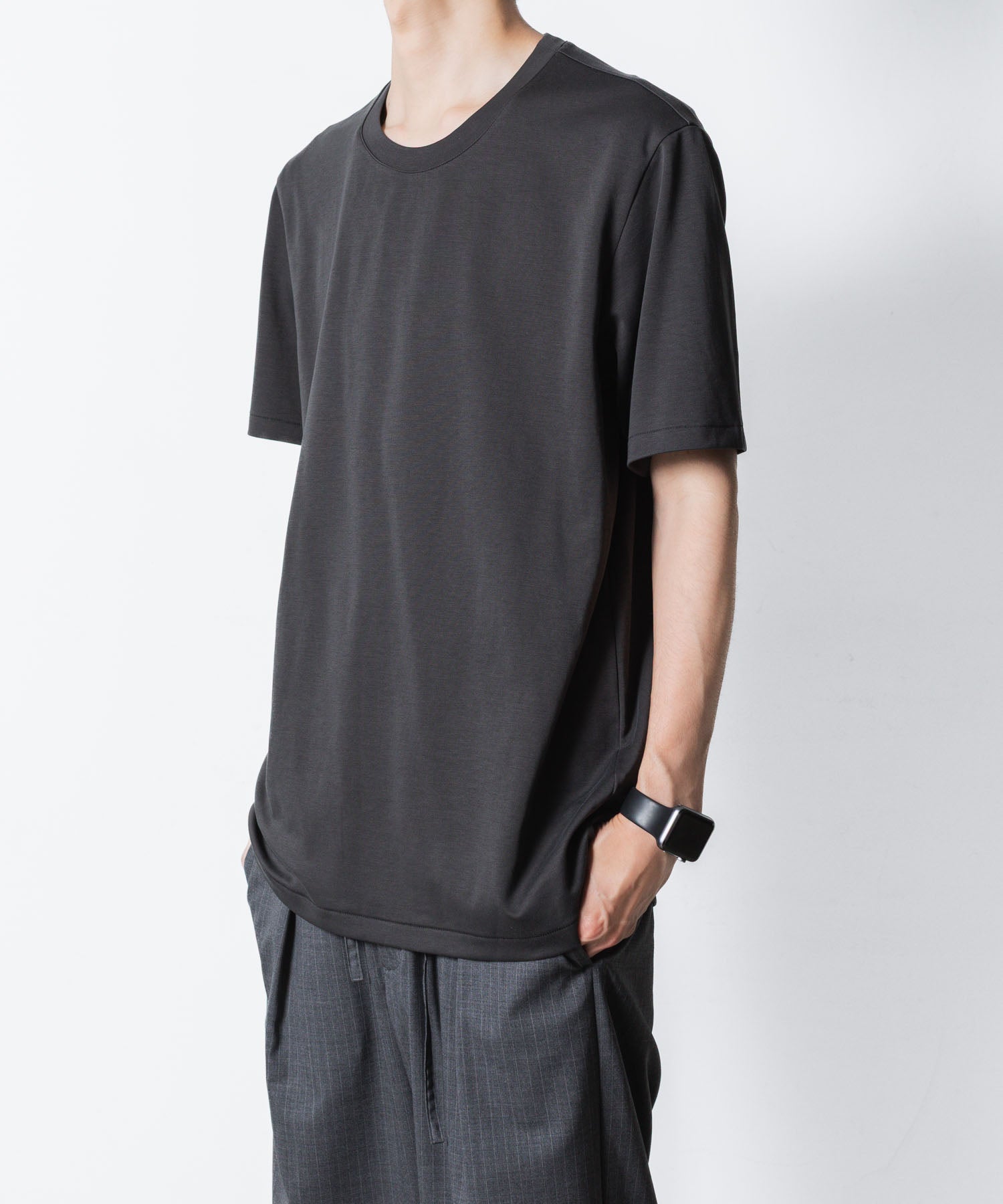 ATTACHMENT アタッチメントのCOTTON DOUBLE FACE SLIM FIT S/S TEE - D.GRAYの公式通販サイトsession福岡セレクトショップ