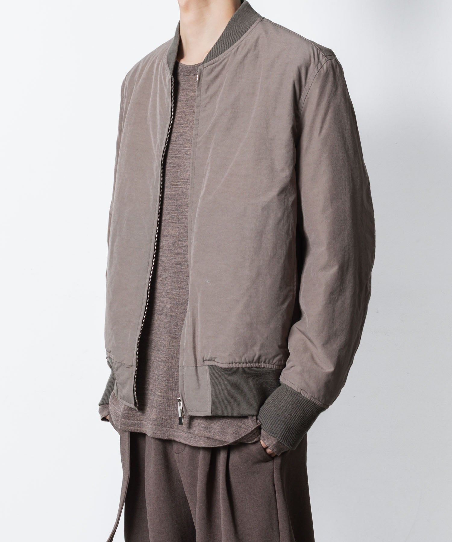 ATTACHMENT アタッチメントのCO/NY WEATHER CLOTH MA-1 - KHAKI GRAYの公式通販サイトsession福岡セレクトショップ