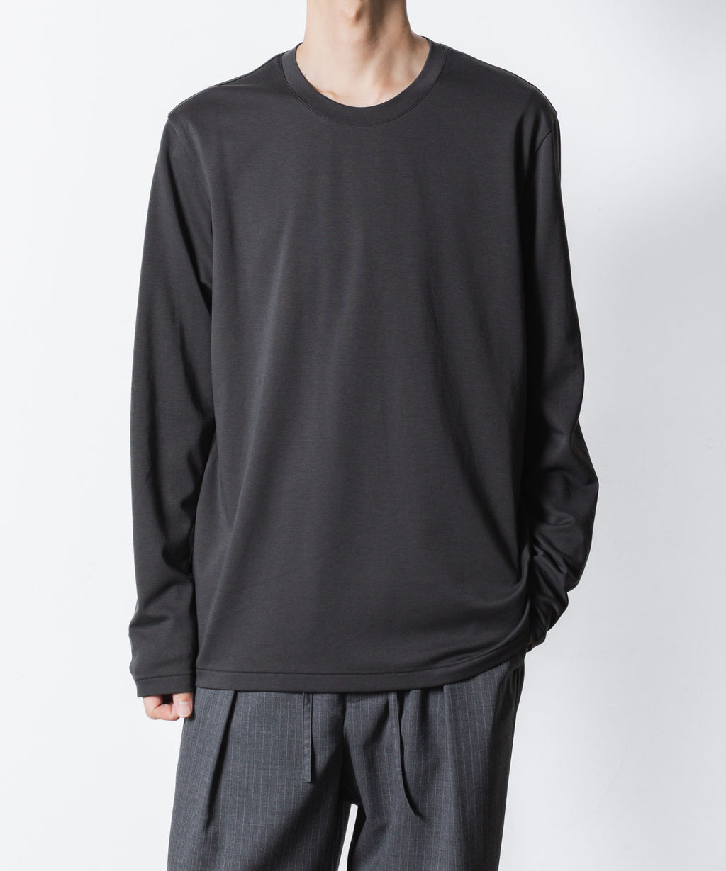 ATTACHMENT アタッチメントのCOTTON DOUBLE FACE SLIM FIT L/S TEE - D.GRAYの公式通販サイトsession福岡セレクトショップ
