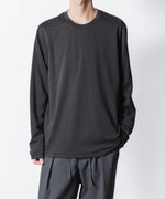 画像をギャラリービューアに読み込む, ATTACHMENT アタッチメントのCOTTON DOUBLE FACE SLIM FIT L/S TEE - D.GRAYの公式通販サイトsession福岡セレクトショップ

