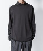 画像をギャラリービューアに読み込む, ATTACHMENT アタッチメントのCOTTON DOUBLE FACE SLIM FIT HIGHNECK L/S TEE - D.GRAYの公式通販サイトsession福岡セレクトショップ
