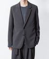 【 ATTACHMENT 】PE STRETCH DOUBLE CLOTH 2B JKT - X.GRAY