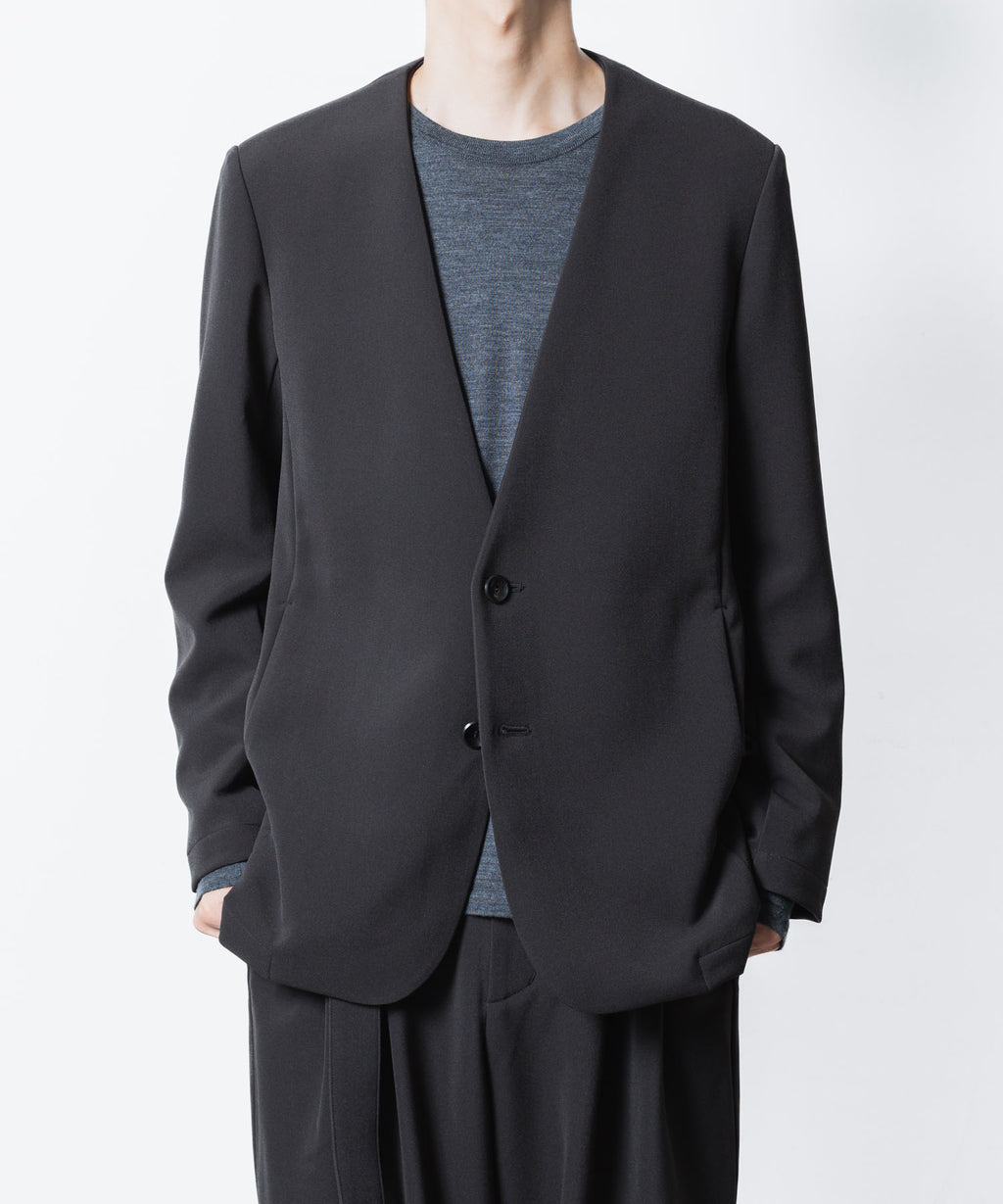 ATTACHMENT アタッチメントのPE STRETCH DOUBLE CLOTH COLLARLESS JKT - D.GRAYの公式通販サイトsession福岡セレクトショップ