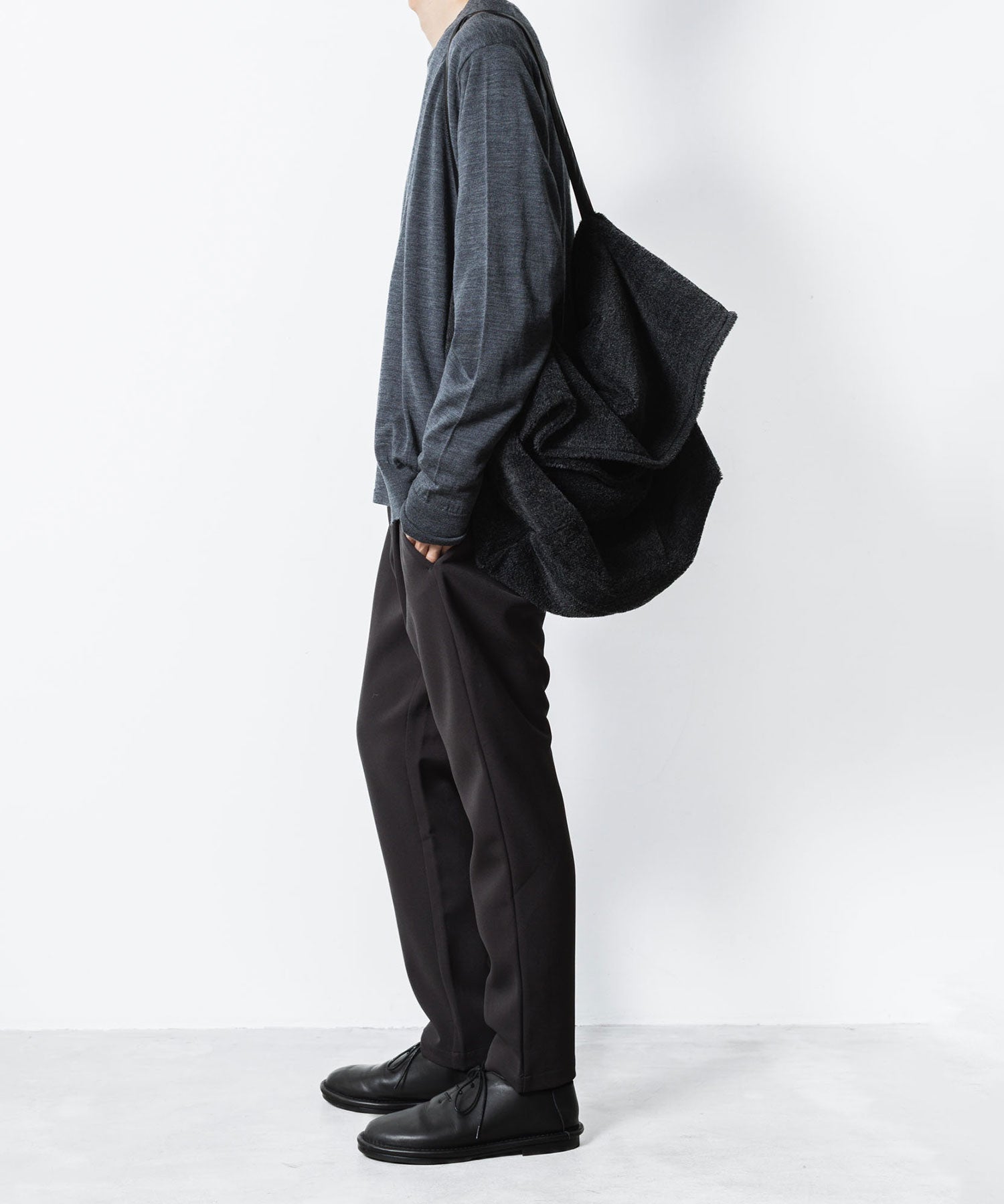ATTACHMENT アタッチメントのPE STRETCH DOUBLE CLOTH REGULAR FIT EASY TROUSERS - D.GRAYの公式通販サイトsession福岡セレクトショップ