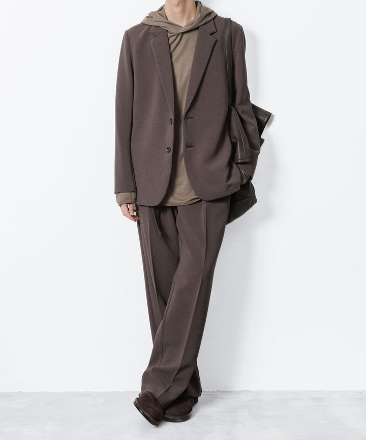 ATTACHMENT アタッチメントのPE STRETCH DOUBLE CLOTH BELTED STRAIGHT TROUSERS - D.KH GRAYの公式通販サイトsession福岡セレクトショップ