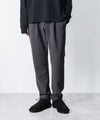 【 ATTACHMENT 】PE STRETCH DOUBLE CLOTH REGULAR FIT EASY TROUSERS - X.GRAY