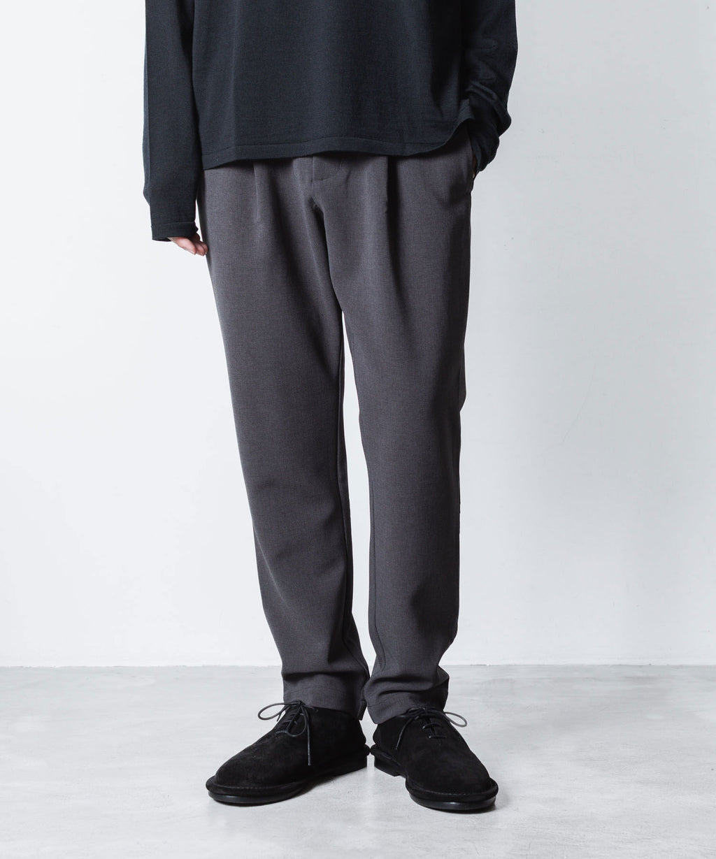 ATTACHMENT アタッチメントのPE STRETCH DOUBLE CLOTH REGULAR FIT EASY TROUSERS - X.GRAYの公式通販サイトsession福岡セレクトショップ