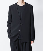 画像をギャラリービューアに読み込む, ATTACHMENT アタッチメントのPE STRETCH DOUBLE CLOTH COLLARLESS JKT - BLACKの公式通販サイトsession福岡セレクトショップ
