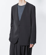 画像をギャラリービューアに読み込む, ATTACHMENT アタッチメントのPE STRETCH DOUBLE CLOTH COLLARLESS JKT - D.GRAYの公式通販サイトsession福岡セレクトショップ
