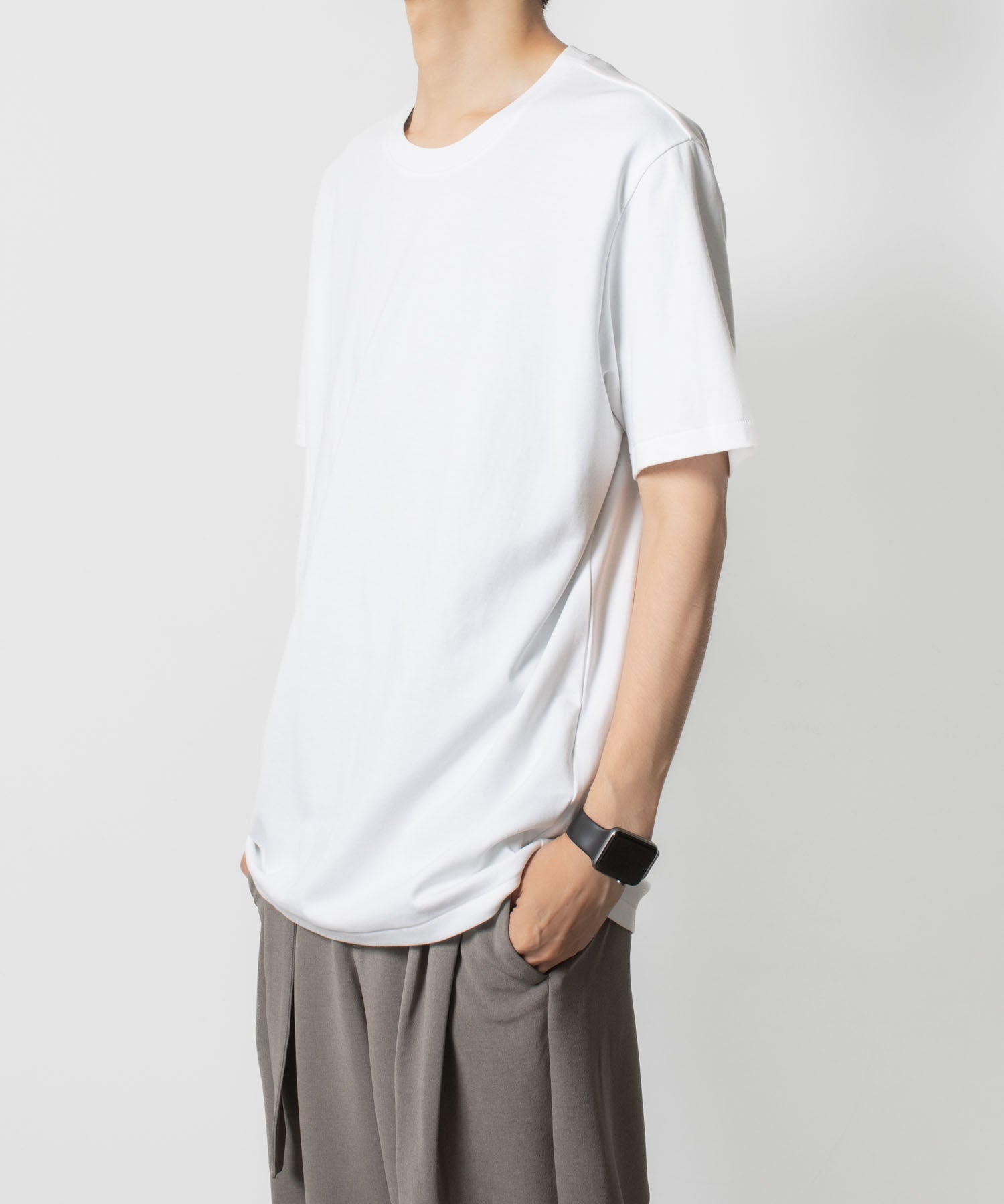 ATTACHMENT アタッチメントのCOTTON DOUBLE FACE SLIM FIT S/S TEE - WHITEの公式通販サイトsession福岡セレクトショップ
