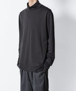 画像をギャラリービューアに読み込む, ATTACHMENT アタッチメントのCOTTON DOUBLE FACE SLIM FIT HIGHNECK L/S TEE - D.GRAYの公式通販サイトsession福岡セレクトショップ
