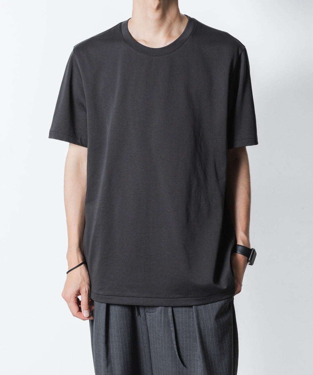 ATTACHMENT アタッチメントのCOTTON DOUBLE FACE SLIM FIT S/S TEE - D.GRAYの公式通販サイトsession福岡セレクトショップ