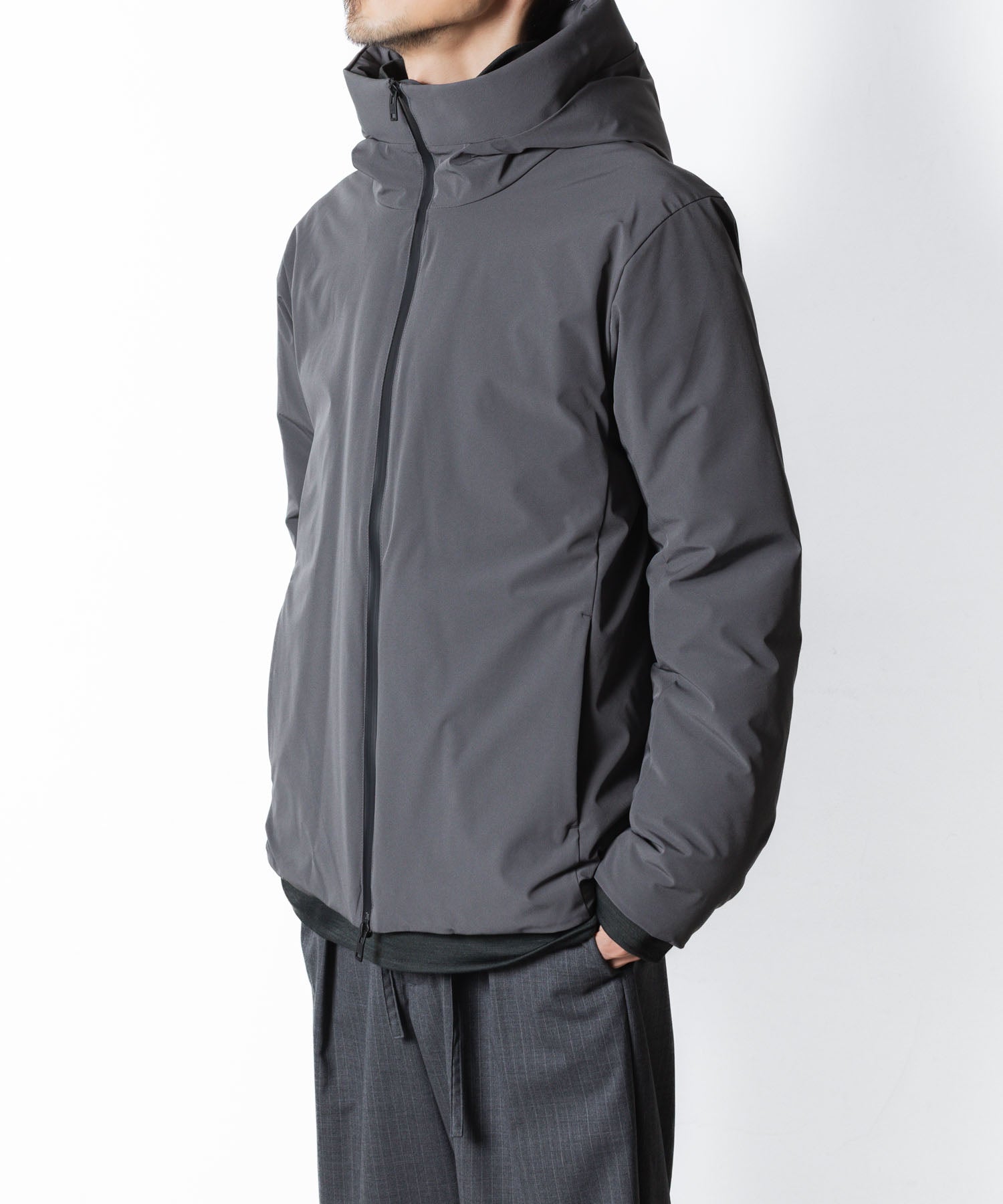 ATTACHMENT アタッチメントの3LAYER LIGHT TAFFETA HOODED DOWN JACKET - D.GRAYの公式通販サイトsession福岡セレクトショップ