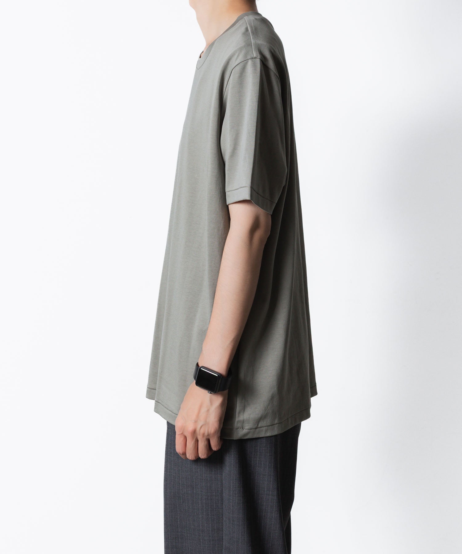 ATTACHMENT アタッチメントのCOTTON DOUBLE FACE SLIM FIT S/S TEE - L.KH GRAYの公式通販サイトsession福岡セレクトショップ