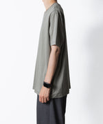 画像をギャラリービューアに読み込む, ATTACHMENT アタッチメントのCOTTON DOUBLE FACE SLIM FIT S/S TEE - L.KH GRAYの公式通販サイトsession福岡セレクトショップ
