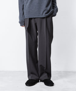 ATTACHMENT /アタッチメント】PE STRETCH DOUBLE CLOTH BELTED