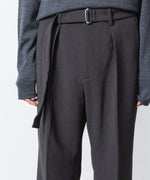 画像をギャラリービューアに読み込む, ATTACHMENT アタッチメントのPE STRETCH DOUBLE CLOTH BELTED STRAIGHT TROUSERS - X.GRAYの公式通販サイトsession福岡セレクトショップ
