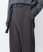 画像をギャラリービューアに読み込む, ATTACHMENT アタッチメントのPE STRETCH DOUBLE CLOTH BELTED STRAIGHT TROUSERS - X.GRAYの公式通販サイトsession福岡セレクトショップ
